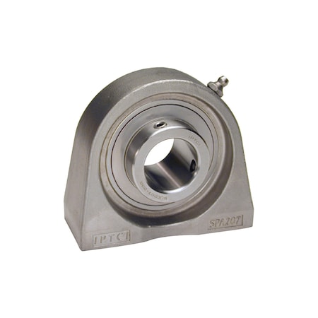 Iptci Tap Base Pillow Block Ball Bearing Unit, 1 in Bore, All Stainless, Set Screw Lock, 2 Tri Lip Seals SUCSPA205-16L3